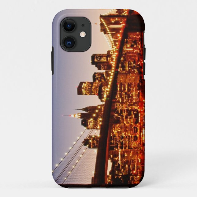 New- YorkStadtbild mit Brücke über Fluss Case-Mate iPhone Hülle (Rückseite)