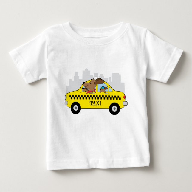 New- Yorktaxi-Hund Baby T-shirt (Vorderseite)