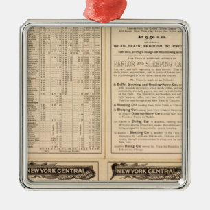 New- Yorkzentrale und der Hudson-Eisenbahn 2 Ornament Aus Metall