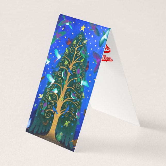 New Zealand Birds Christmas Card (Vorderseite)