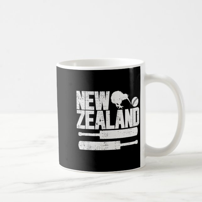 New Zealand Cricket (mr Kiwi And Mr Ball)  Kaffeetasse (Rechts)