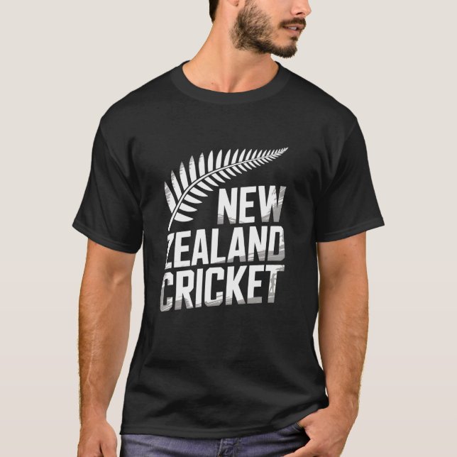 New Zealand Cricket Team Spirit Kiwi Sports NZ Whi T-Shirt (Vorderseite)