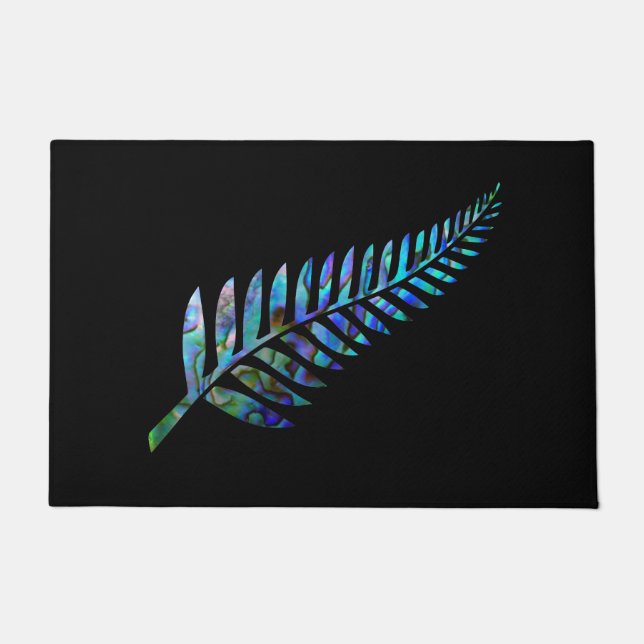 NEW ZEALAND FERN EINFACHE PAUA FUßMATTE (Vorderseite)
