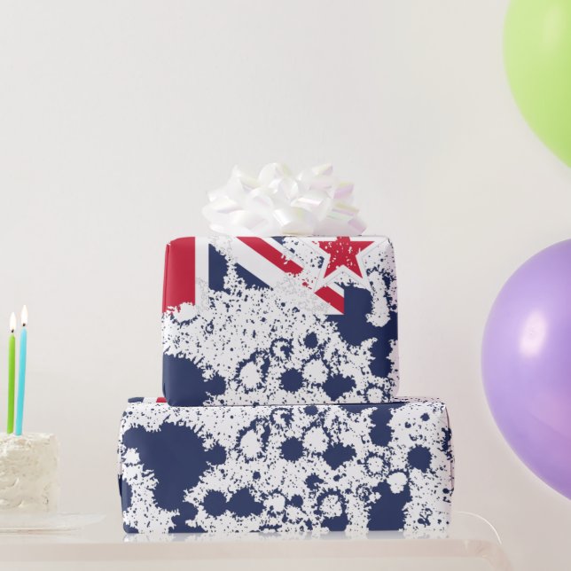 New Zealand FLAG KCALIMA effect by Masanser Geschenkpapier (Partygeschenke)