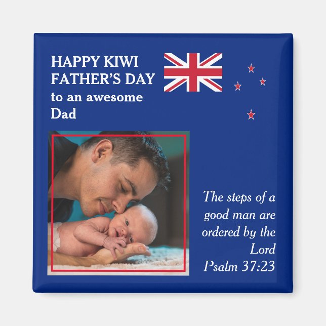 NEW ZEALAND Happy Vatertag PHANTASTISCHER VATER Magnet (Vorne)