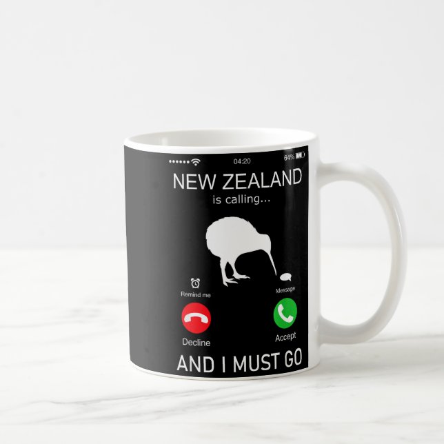 New Zealand Is Calling And I Must Go, Zealand Funn Kaffeetasse (Rechts)