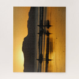 New Zealand Jigsaw Puzzle Gisborne Surfer sunrise