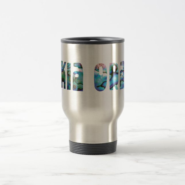 NEW ZEALAND KIA ORA PAUA REVEL MUG REISEBECHER (Mittel)