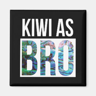 NEW ZEALAND KIWI ALS BRO PAUA MAGNET