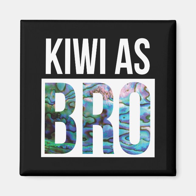 NEW ZEALAND KIWI ALS BRO PAUA MAGNET (Vorne)