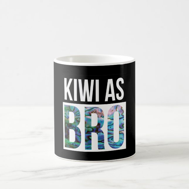 NEW ZEALAND KIWI ALS BRO PAUA ZWEIFARBIGE TASSE (Mittel)