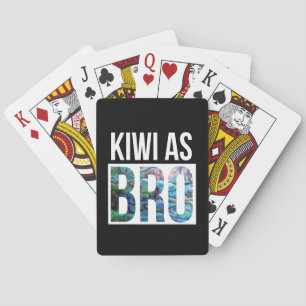 NEW ZEALAND KIWI ALS BRO SPIELKARTEN