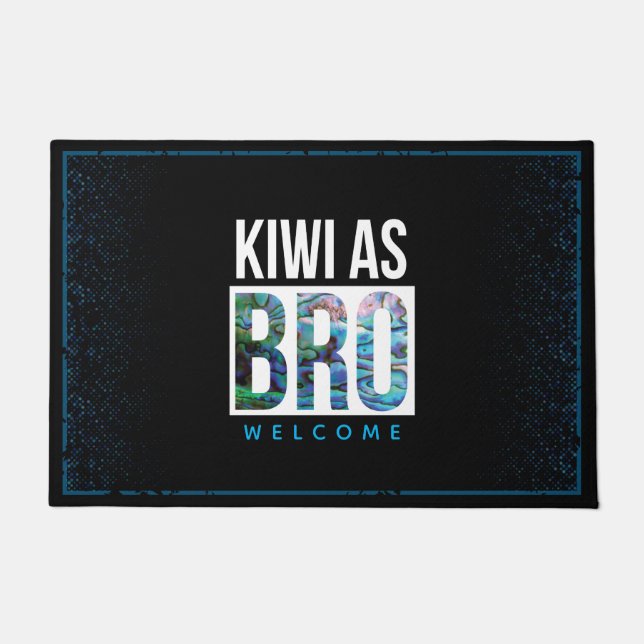 NEW ZEALAND KIWI ALS SPRICHWORT DOORMAT FUßMATTE (Vorderseite)