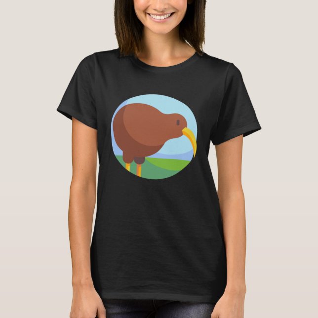 New Zealand Kiwi Bird Animal Wildlife  6 T-Shirt (Vorderseite)
