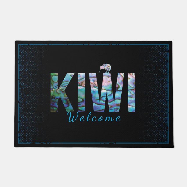 NEW ZEALAND KIWI EINFACH PAUA DOORMAT FUßMATTE (Vorderseite)
