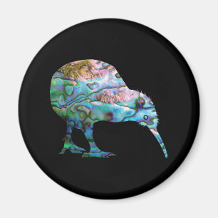 NEW ZEALAND KIWI EINFACH PAUA MAGNET
