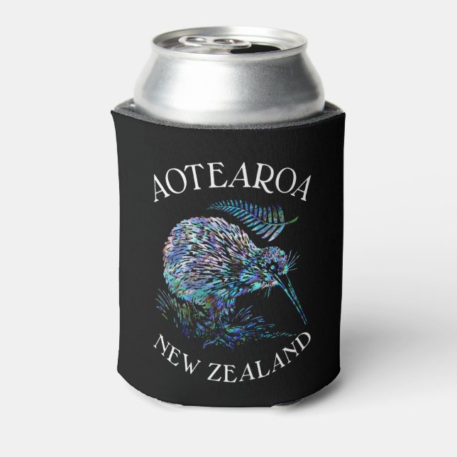 NEW ZEALAND KIWI FERN PAUA CAN COOLER DOSENKÜHLER (Kanne Rückseite)