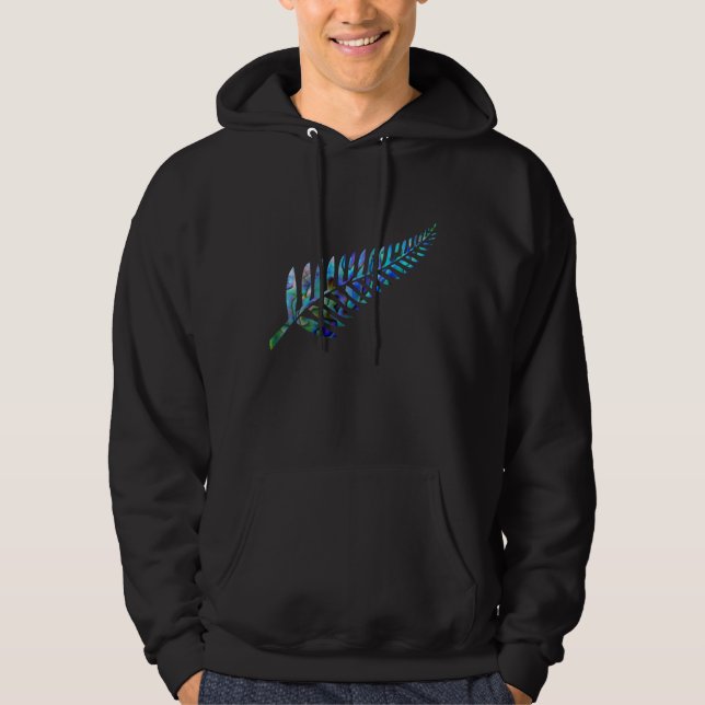 NEW ZEALAND KIWI FERN PAUA HOODIE (Vorderseite)