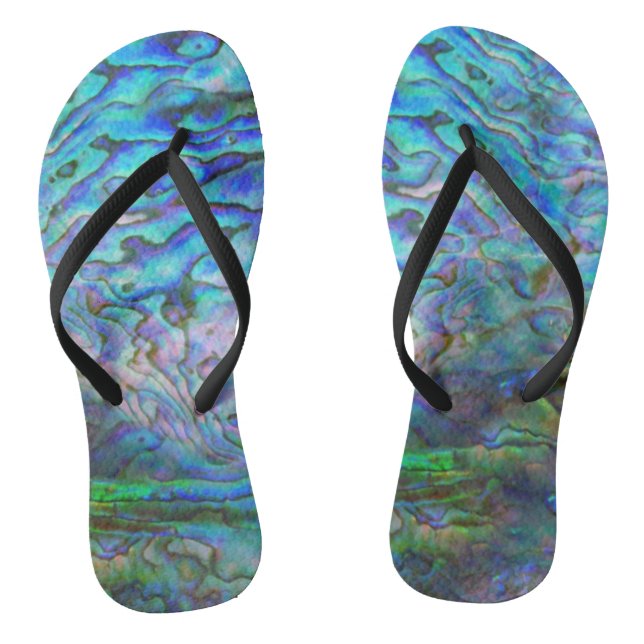 NEW ZEALAND KIWI PAUA FLIP FLOPS (Fußbett)