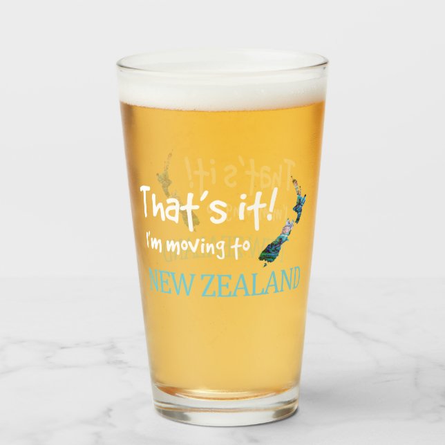 NEW ZEALAND KIWI PAUA Glas (Vorne (Gefüllt))