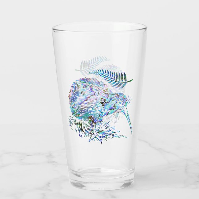 NEW ZEALAND KIWI PAUA GLASS GLAS (Rückseite)