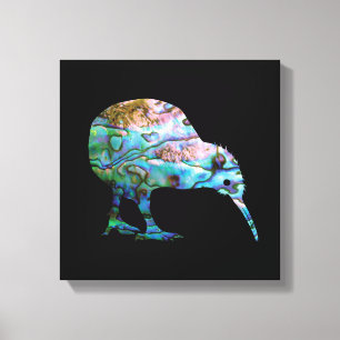 NEW ZEALAND KIWI PAUA LEINWANDDRUCK