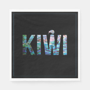 NEW ZEALAND KIWI PAUA NAPKIN SERVIETTE