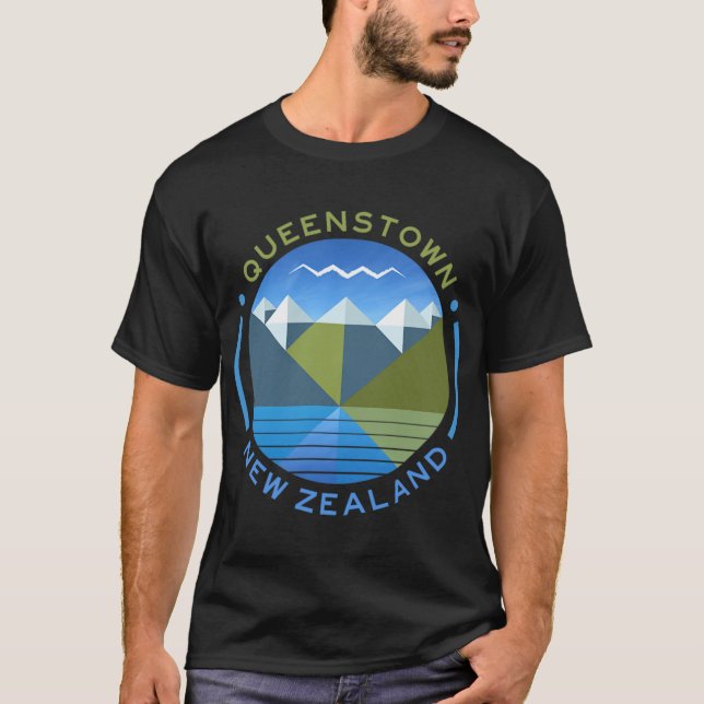 New Zealand Kiwi Queenstown  T-Shirt (Vorderseite)