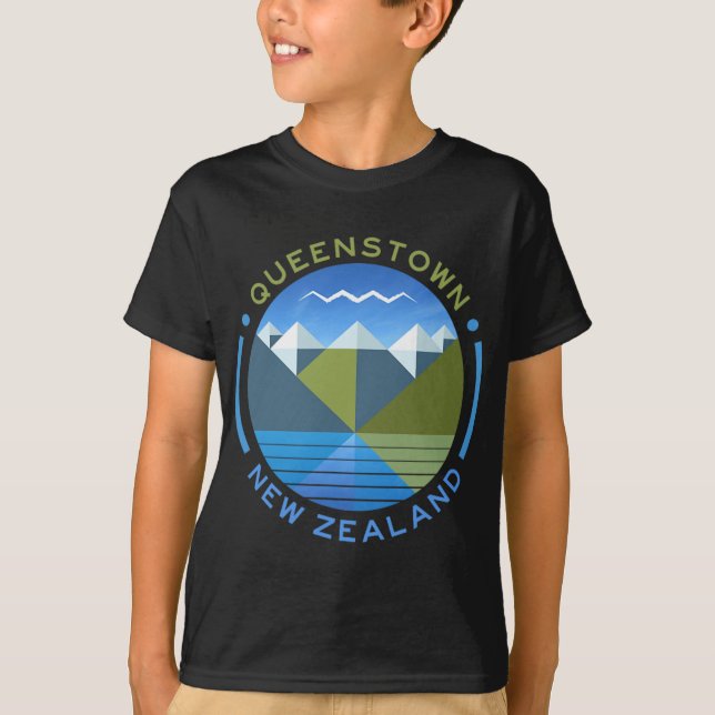 New Zealand Kiwi Queenstown  T-Shirt (Vorderseite)