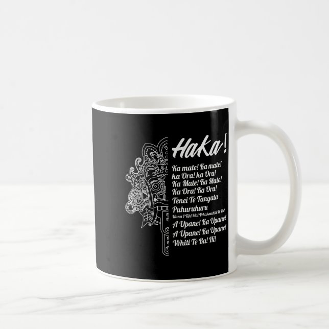 New Zealand Maori Haka - Ka Mate Rugby Tee  Kaffeetasse (Rechts)