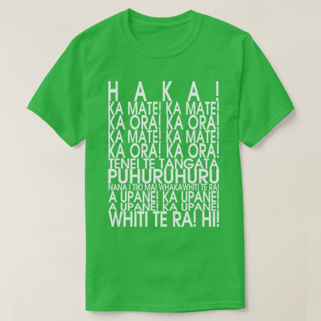 NEW ZEALAND MAORI HAKA SHIR Rugby T-Shirt (Design vorne)