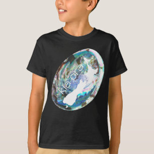 NEW ZEALAND MAP KIA ORA PAUA MUSCHEL NZ KIWI AS T-Shirt