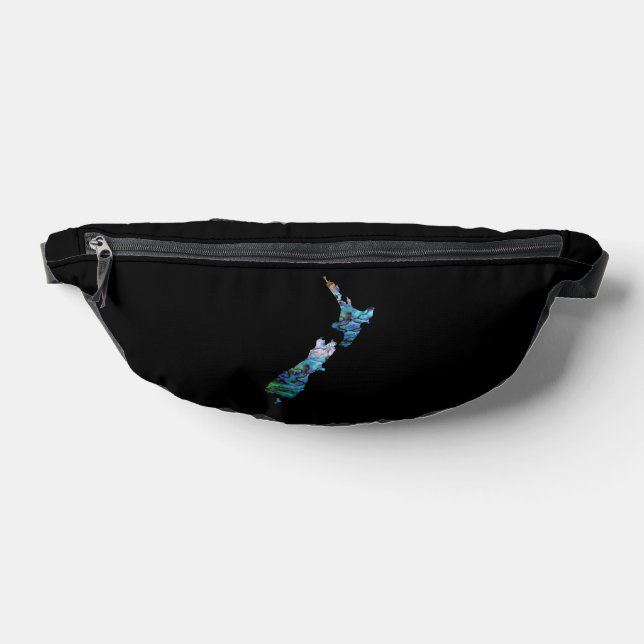 NEW ZEALAND MAP PAUA BAUCHTASCHE (Ablage )