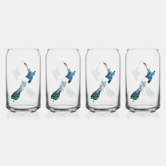 NEW ZEALAND MAP PAUA DOSENGLAS