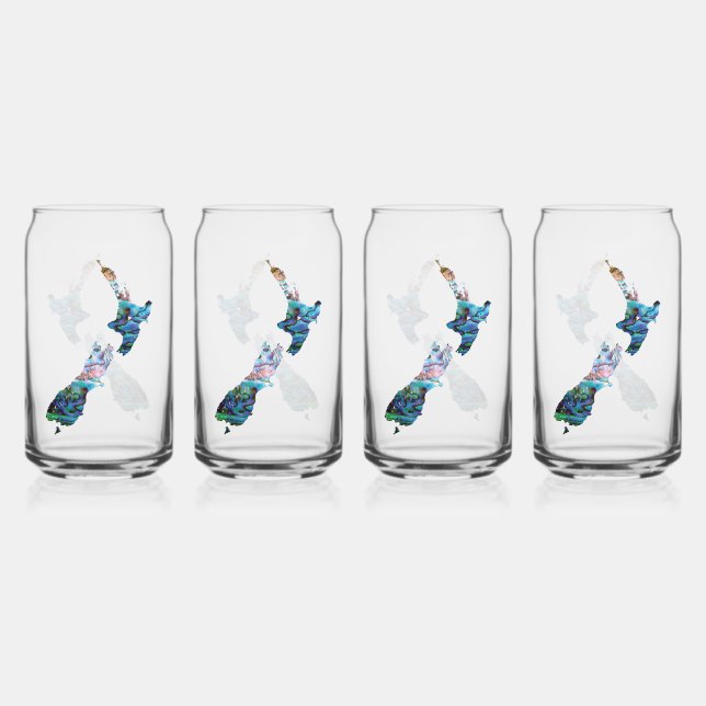 NEW ZEALAND MAP PAUA DOSENGLAS (Vorderseite)