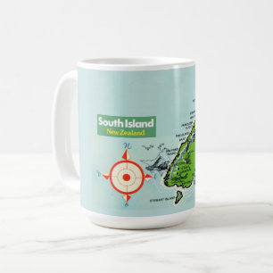New Zealand Map Tasse