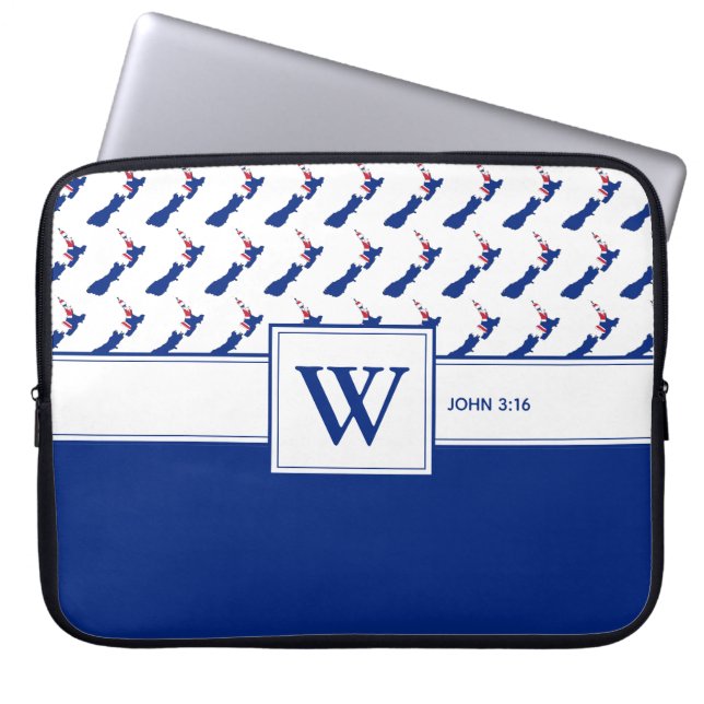 NEW ZEALAND Monogram Laptopschutzhülle (Vorderseite)