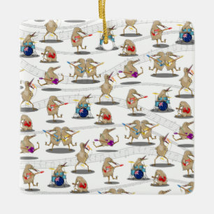 New Zealand Music Pattern Keramikornament