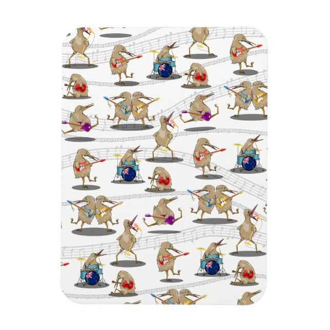 New Zealand Music Pattern Magnet (Vertikal)