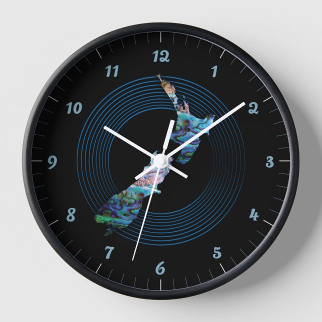 NEW ZEALAND PAUA RINGS UHR (Vorderseite)