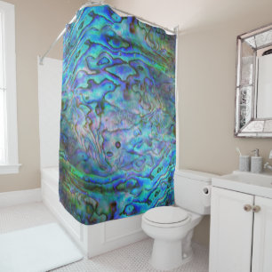 NEW ZEALAND PAUA SHOWER CURTAIN DUSCHVORHANG