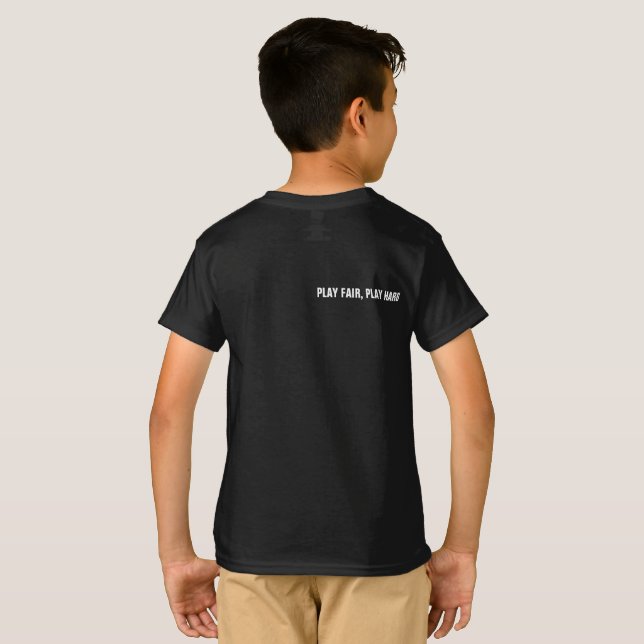 New Zealand -PLAY FAIR, PLAY HARD（KIDS） T-Shirt (Schwarz voll)