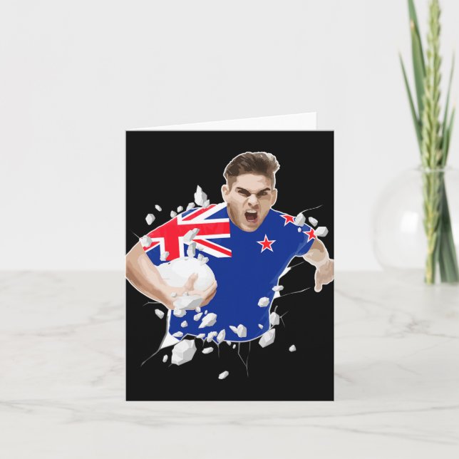 New Zealand Rugby Jersey 2021 New Zealand Rugby  Karte (Vorderseite)