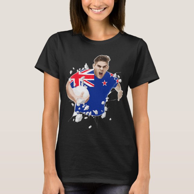 New Zealand Rugby Jersey 2021 New Zealand Rugby  T-Shirt (Vorderseite)