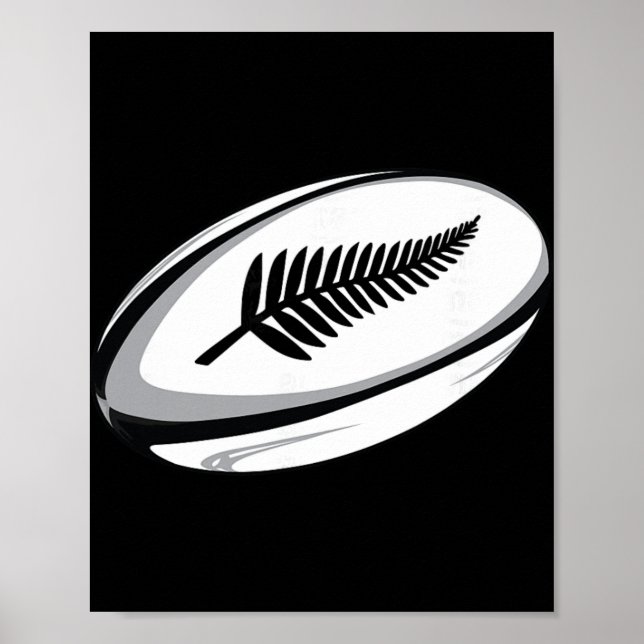 New Zealand Rugby Jersey  Poster (Vorne)
