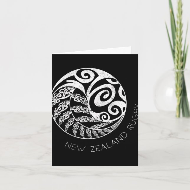 New Zealand Rugby Maori Insred Kiwi &amp; Silver F Karte (Vorderseite)