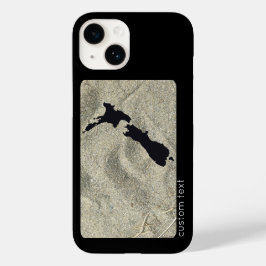 NEW ZEALAND SAND BEACH FOTO BLACK NZ KIWIANA Case-Mate iPhone 14 HÜLLE