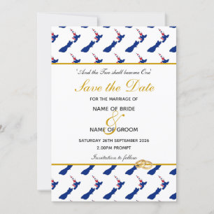 NEW ZEALAND Sonderveranstaltung Hochzeit Save The Date