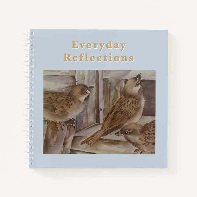 New Zealand Sparrow Bird  Journal Notizbuch (Vorderseite)