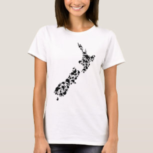 NEW ZEALAND - voller Kiwis - schwarz T-Shirt